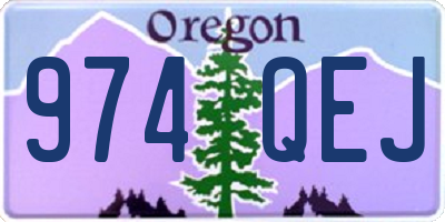 OR license plate 974QEJ