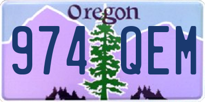 OR license plate 974QEM