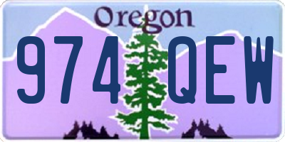 OR license plate 974QEW