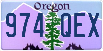 OR license plate 974QEX