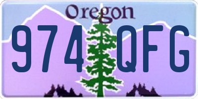 OR license plate 974QFG