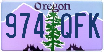 OR license plate 974QFK