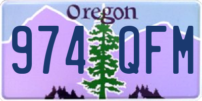 OR license plate 974QFM