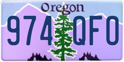 OR license plate 974QFO