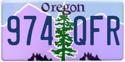 OR license plate 974QFR