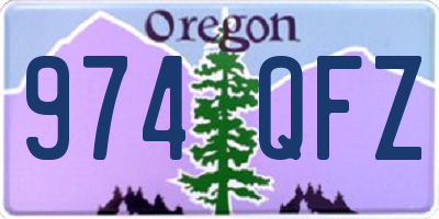 OR license plate 974QFZ