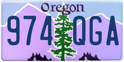 OR license plate 974QGA