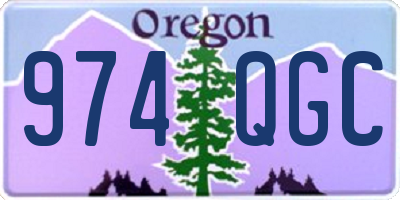 OR license plate 974QGC