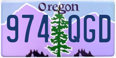 OR license plate 974QGD