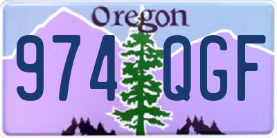 OR license plate 974QGF