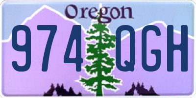 OR license plate 974QGH