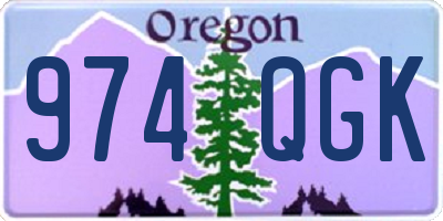 OR license plate 974QGK