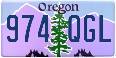 OR license plate 974QGL