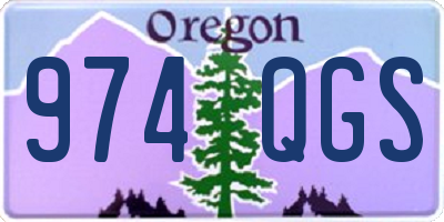 OR license plate 974QGS