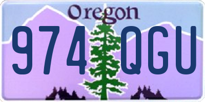 OR license plate 974QGU