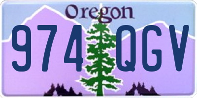OR license plate 974QGV