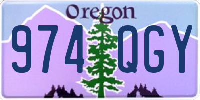 OR license plate 974QGY