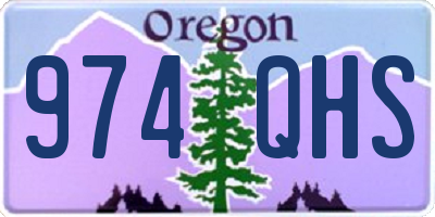 OR license plate 974QHS