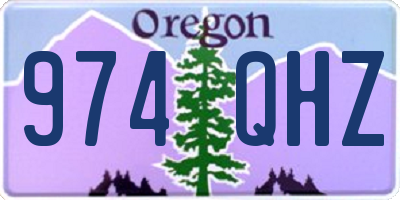 OR license plate 974QHZ