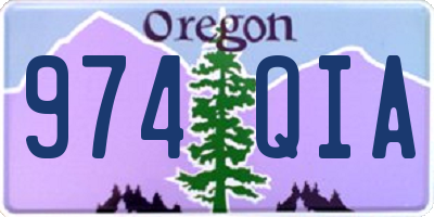 OR license plate 974QIA