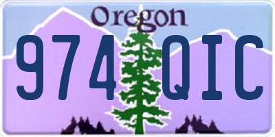 OR license plate 974QIC