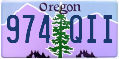 OR license plate 974QII
