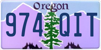 OR license plate 974QIT
