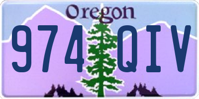OR license plate 974QIV