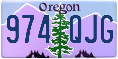 OR license plate 974QJG