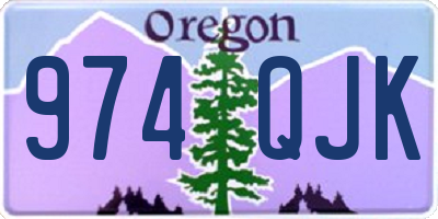 OR license plate 974QJK