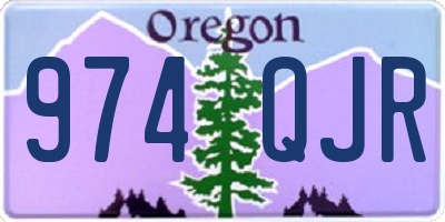 OR license plate 974QJR