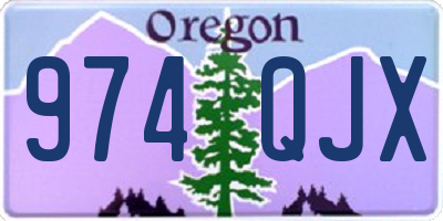 OR license plate 974QJX