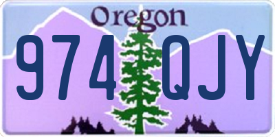 OR license plate 974QJY