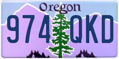 OR license plate 974QKD