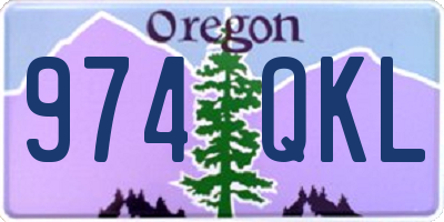 OR license plate 974QKL