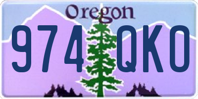 OR license plate 974QKO