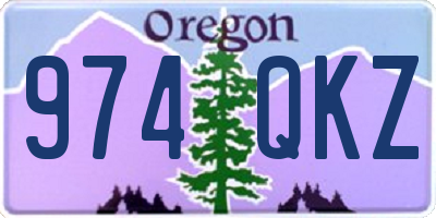 OR license plate 974QKZ