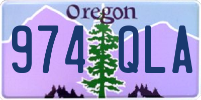 OR license plate 974QLA