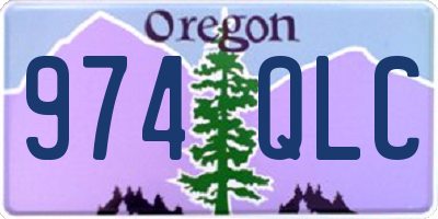 OR license plate 974QLC