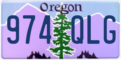OR license plate 974QLG