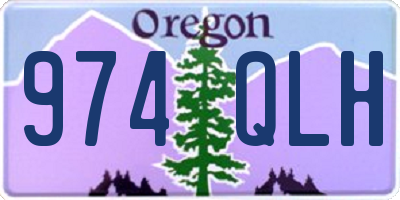 OR license plate 974QLH