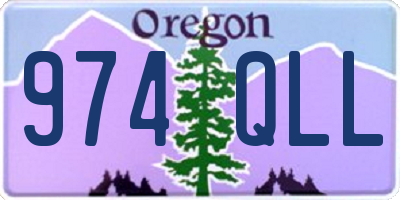 OR license plate 974QLL