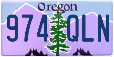 OR license plate 974QLN