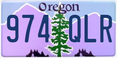 OR license plate 974QLR