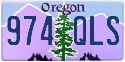 OR license plate 974QLS