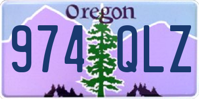 OR license plate 974QLZ