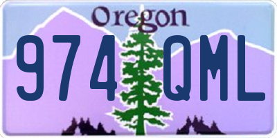 OR license plate 974QML
