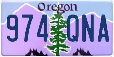 OR license plate 974QNA