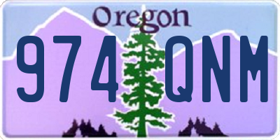 OR license plate 974QNM