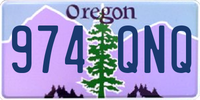 OR license plate 974QNQ